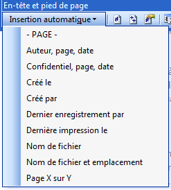 Insertion automatique