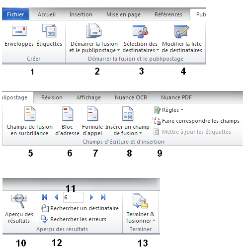 Barre outils 2010