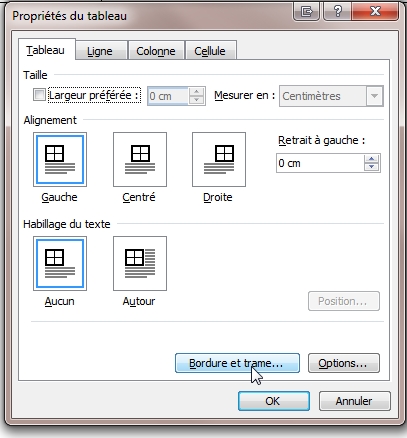 Menu bordures 2003